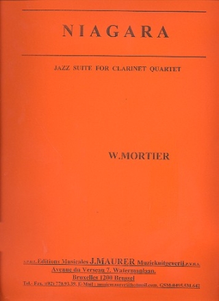 Niagara Jazz Suite for 4 clarinets score and parts