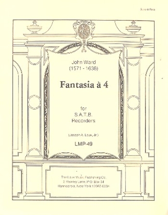 Fantasia  4 for 4 recorder quartet (SATB) score and parts