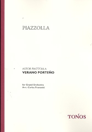 Verano porteno fr Orchester Partitur