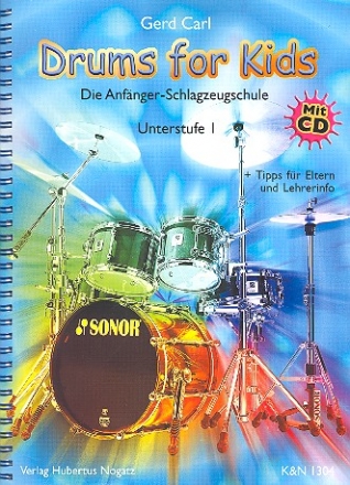 Drums for Kids (+CD)  Anfnger-Schlagzeugschule Unterstufe 1