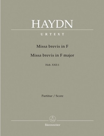 Missa brevis F-Dur Hob.XXII:1 fr Soli (SS), Chor und Orchester Partitur
