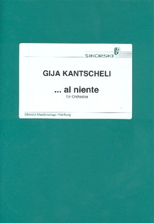 Al niente fr Orchester Partitur (Verlagskopie)
