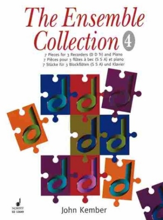 The Ensemble Collection vol.4 - 7 Stcke fr 3 Blockflten (SSA) und Klavier