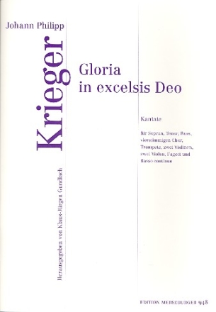 Gloria in excelsis Deo fr Soli (STB), Chor, Orchester und Bc Partitur (la)