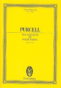 10 SONATAS IN 4 PARTS VOL.1 (NOS.1-6) FOR 2 VIOLINS, BASS AND BC POCKET SCORE