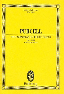 10 SONATAS IN 4 PARTS VOL.2 (NOS.7-10) WITH APPENDICES FOR 2 VIOLINS, BASS AND BC,  POCKET SCORE