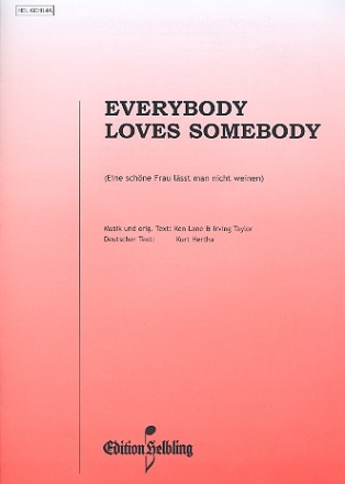 Everybody loves somebody fr Akkordeon mit B-Stimme Eine schne Frau lt man nicht weinen