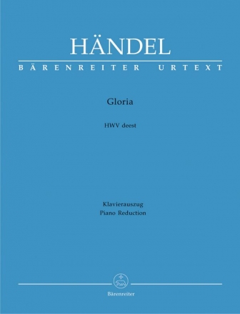 Gloria  fr Sopran, 2 Violinen und Bc Klavierauszug