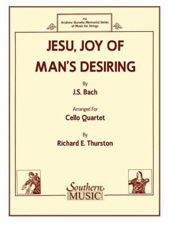 Jesu Joy of Man's Desiring  for 4 cellos score and parts