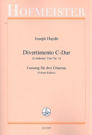 Divertimento C-Dur Hob.IV:1 fr 3 Gitarren