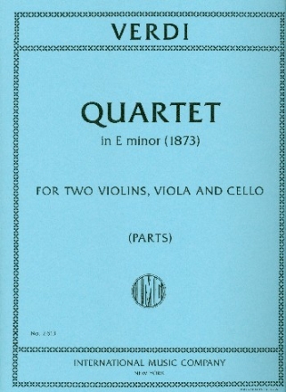 String Quartet e minor For 2 violins, viola and cello parts