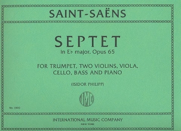 Septet E flat major op.65 for trumpet, 2 violine, viola, cello, bass and piano parts
