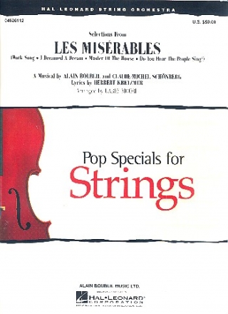 Les miserables selections for string orchestra score and parts