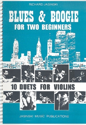 Blues and Boogie for two beginners for 2 violins score