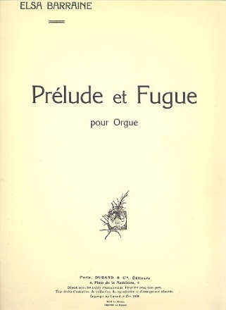 Prlude et fugue pour orgue