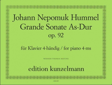 Grande Sonate As-Dur op.92 fr Klavier zu 4 Hnden