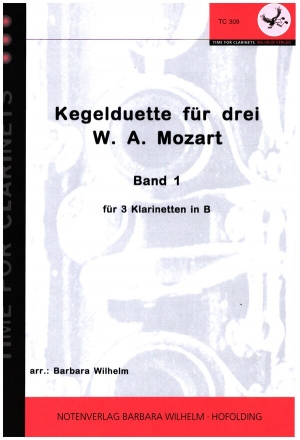 Kegelduette fr drei Band 1 fr 3 Klarinetten Partitur und Stimmen