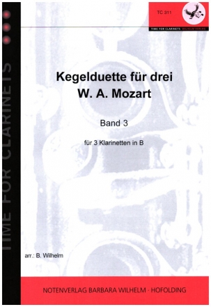 Kegelduette fr drei Band 3 fr 3 Klarinetten Partitur und Stimmen