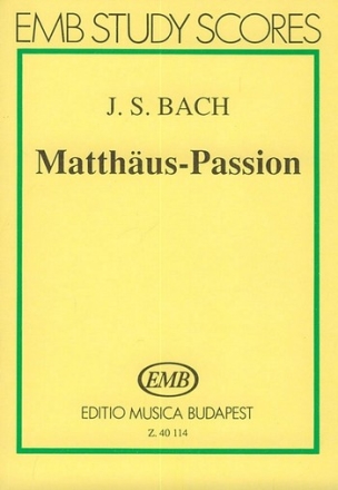 Matthus-Passion BWV244 Studienpartitur (dt)