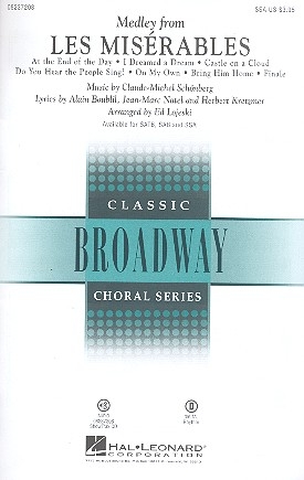 Medley from Les Miserables for female chorus and piano score