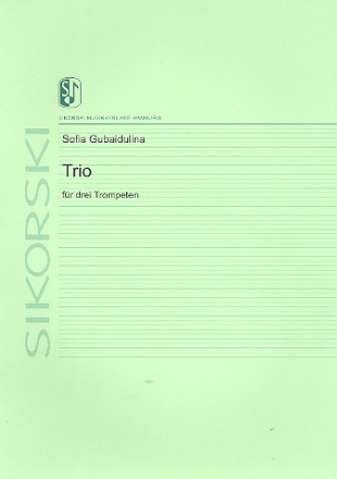 Trio für 3 Trompeten Partitur Verlagskopie