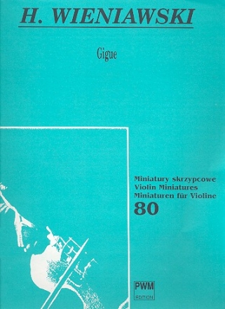 Gigue op.23 fr Violine und Klavier Miniaturen fr Violine 80