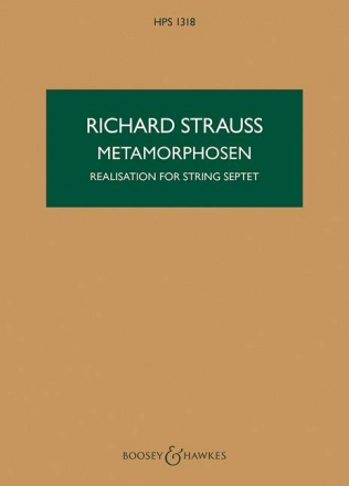 Metamorphosen HPS 1318 fr 2 Violinen, 2 Violen, 2 Violoncelli und Kontrabass Studienpartitur