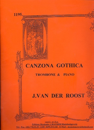 Canzona gothica for trombone and piano