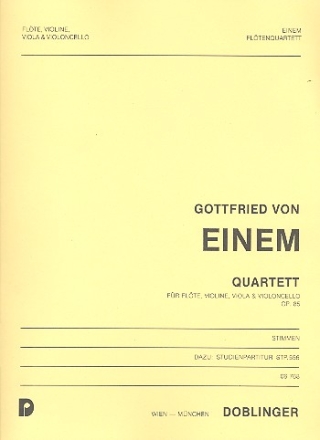 Quartett op.85 fr Flte, Violine, Viola und Violoncello Stimmen