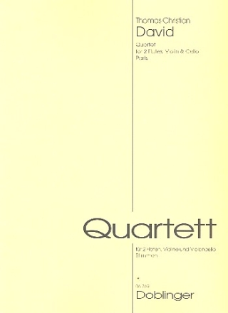 QUARTETT FUER 2 FLOETEN, VIOLINE UND CELLO   STIMMEN