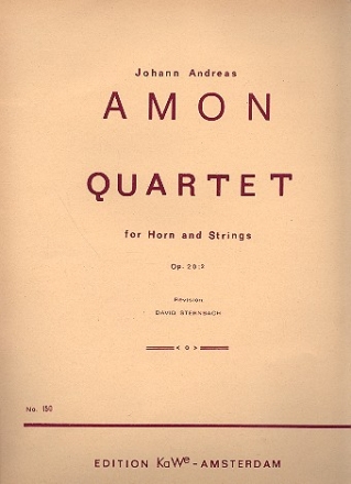 Quartett op.20,2 fr Horn und Streichtrio,  Stimmen