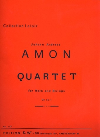 Quartett op.20,1 für Horn und Streichtrio Stimmen