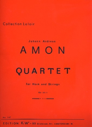 Quartett op.20,1 fr Horn und Streichtrio Stimmen