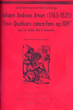 3 Quartette op.109 fr Horn und Streichtrio,  Stimmen