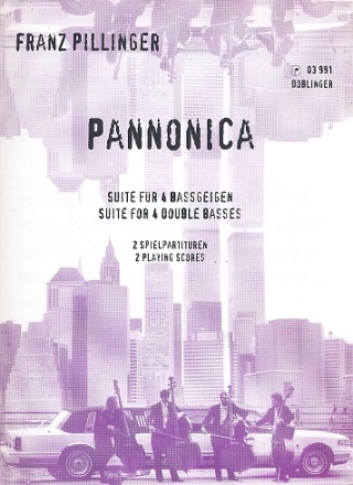 Pannonica Suite fr 4 Kontrabsse 2 Spielpartituren