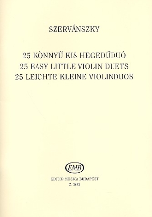 25 kleine Violinduos  Spielpartitur