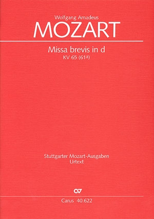 Missa brevis d-Moll KV65 fr Soli, Chor und Orchester Partitur