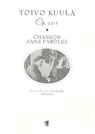 Chanson sans paroles op.22,1 fr Violoncello und Klavier