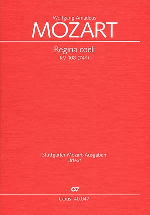 REGINA COELI C-DUR KV108 FUER SOPRAN, CHOR UND ORCHESTER, PARTITUR FEDERHOFER, HELLMUT, ED.