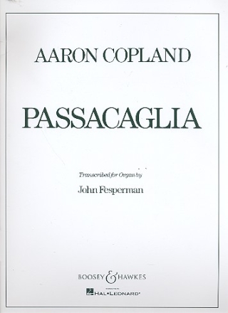 Passacaglia for organ