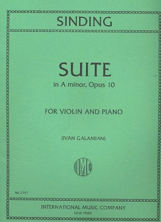 Suite a minor op.10 for violin and piano