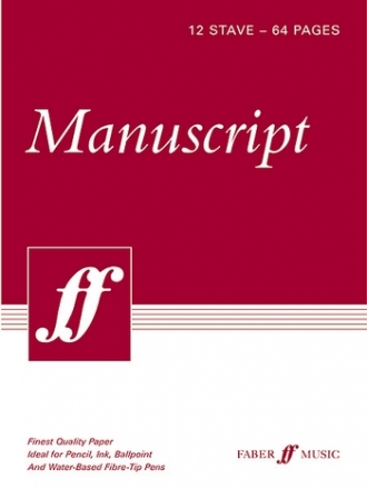 Notenheft Din A4 hoch 12 Systeme 64 Seiten Papier wei Ringbindung