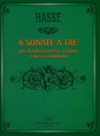 6 sonate  tre fr Flte, Violine und Bc