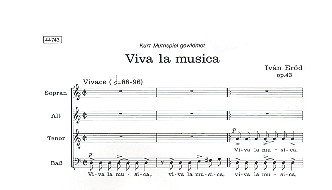 Viva la Musica op.43 fr gem Chor a cappella Singpartitur