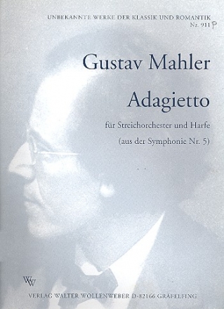 Adagietto aus der Sinfonie Nr.5 fr Streichorchester und Harfe Partitur