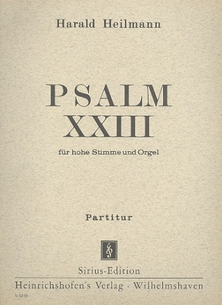 Psalm 23 für hohe Singstimme und Orgel (dt/en)