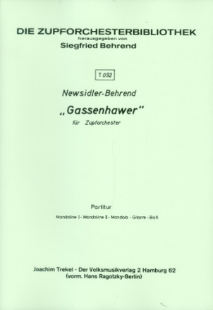 Gassenhawer fr Zupforchester Partitur