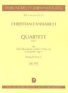 Quartett fr Oboe (Klar), Violine, Viola und Violoncello (Fag) Studienpartitur