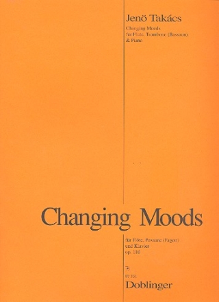 CHANGING MOODS OP.110 FUER FLOETE, POSAUNE (FAG) UND KLAVIER PARTITUR UND STIMMEN