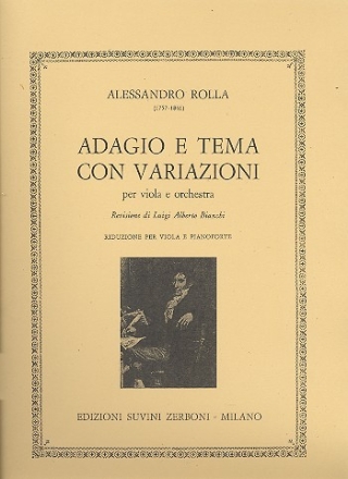 Adagio e tema con variazioni per viola e orchestra  riduzione per viola e pianoforte